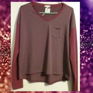 Hi-Lo Long Sleeves Top